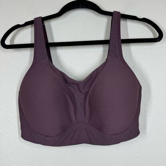 Lululemon Run Times Sports Bra Purple High Impact Support Vented Size 36DD - Picture 1 of 7